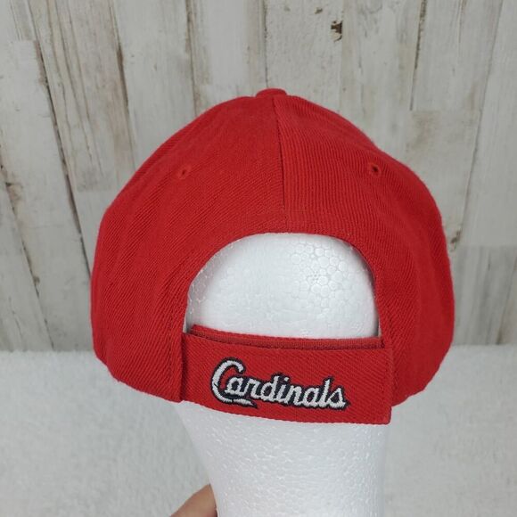 St. Louis Cardinals Velcro Baseball Cap Red OSFA - Picture 3 of 6